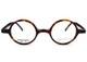 John Lennon Eyeglasses Frame JL-6017 C2 Brown Demi Round Saddle Bridge Japan