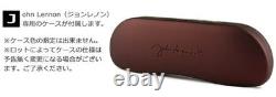 John Lennon Eyeglasses Frame JL-6017 C2 Brown Demi Round Saddle Bridge Japan