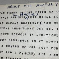 John Lennon Fan Typed Quote Letter The Beatles I Was Bored Ephemera Vintage 60s