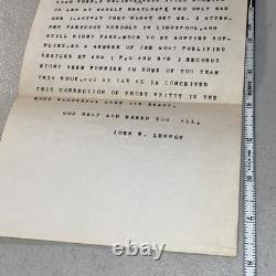 John Lennon Fan Typed Quote Letter The Beatles I Was Bored Ephemera Vintage 60s