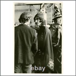 John Lennon/George Harrison 1967 Magical Mystery Tour Filming Vintage Photo (UK)