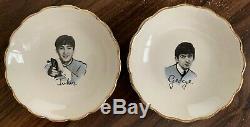 John Lennon & George Harrison Candy Dish 1964 Washington Pottery The Beatles