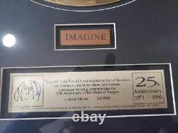 John Lennon Gold Record 25th Anniversary Limited Edition John Lennon