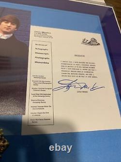 John Lennon Hair Authentic From the Louis Mushro Collection With Signed Receipt