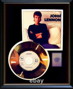 John Lennon Happy Xmas Christmas 45 RPM Gold Metalized Record Rare Non Riaa