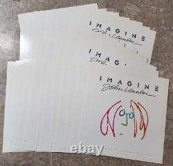 John Lennon IMAGINE Poster Promo Album Flat 2 Sided 12x12 Lot of 32 The Beatles