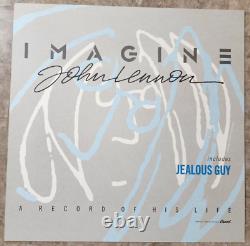 John Lennon IMAGINE Poster Promo Album Flat 2 Sided 12x12 Lot of 32 The Beatles