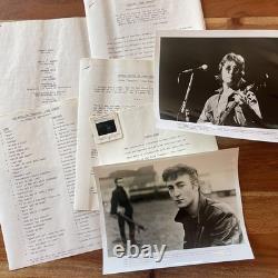 John Lennon Imagine 1988 Press Kit -Beatles Warner Bros 8x10 Photos withSlide