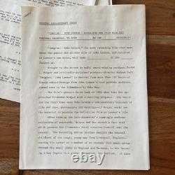 John Lennon Imagine 1988 Press Kit -Beatles Warner Bros 8x10 Photos withSlide