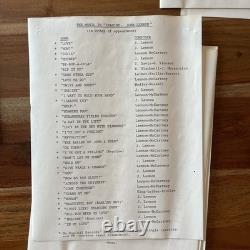 John Lennon Imagine 1988 Press Kit -Beatles Warner Bros 8x10 Photos withSlide