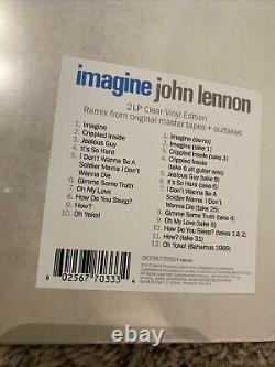 John Lennon Imagine 50th ltd ed white vinyl Preorder + Clear 2 lp 2018 beatles