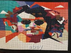 John Lennon Imagine Bead Mosaic Collage Wall Art 16 x 21.5 Beatles Handmade