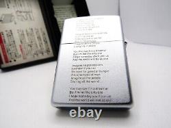 John Lennon Imagine Double Sides Zippo 2005 MIB Rare Beatles