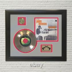John Lennon Imagine Framed 45 Picture Sleeve Record Display. M4