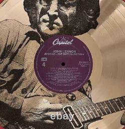 John Lennon Imagine Gold Record Etched LP Shadowbox Display