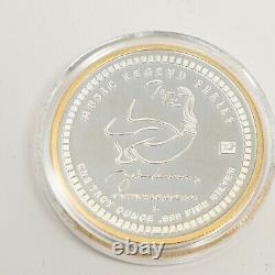 John Lennon Imagine One Troy Ounce 1998.999 Fine Silver Commemorative Coin