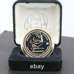 John Lennon Imagine One Troy Ounce 1998.999 Fine Silver Commemorative Coin