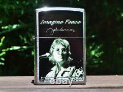 John Lennon Imagine Peace Zippo Lighter The Beatles European Bob Gruen