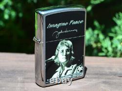 John Lennon Imagine Peace Zippo Lighter The Beatles European Bob Gruen