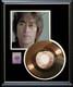 John Lennon Imagine Rare Gold Record W- Printed Signed Autograph Rare