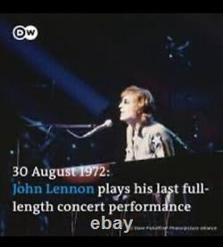 John Lennon Last Concert Final Performance 1972 Concert Ticket 8/30/72 Msg Psa 2