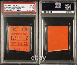John Lennon Last Concert Final Performance 1972 Concert Ticket 8/30/72 Msg Psa 4