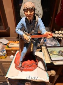 John Lennon Liquor Decanter Music Vintage 1981 Alpha Industries With Original Box