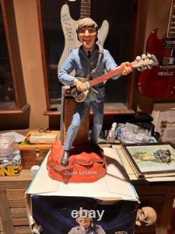 John Lennon Liquor Decanter Music Vintage 1981 Alpha Industries With Original Box
