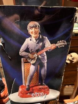 John Lennon Liquor Decanter Music Vintage 1981 Alpha Industries With Original Box