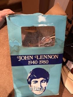 John Lennon Liquor Decanter Music Vintage 1981 Alpha Industries With Original Box