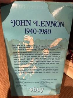 John Lennon Liquor Decanter Music Vintage 1981 Alpha Industries With Original Box
