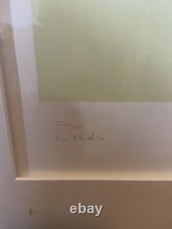 John Lennon Lithograph Karmic Wheel276/300 Signed Plate Framed Beatles Art COA