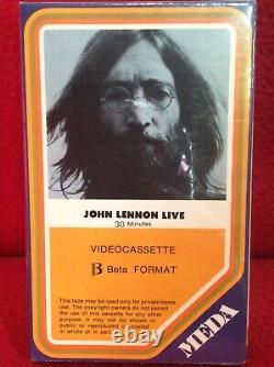John Lennon Live Beta (Not VHS) Meda Sealed Betamax Beatles rare Holy Grail