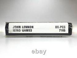 John Lennon MIND GAMES Vintage 8 Track Cartridge NEW OLD STOCK SEALED! 1974