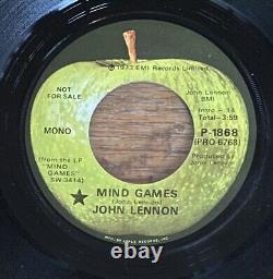 John Lennon Mind Games Apple P-1868 PRO-6768 45rpm Promo Beatles Mono/Stereo NM