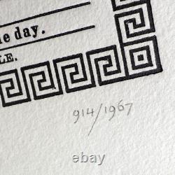 John Lennon Mr. Kite Poster Letterpress Print #914 by Peter Dean @ Kite