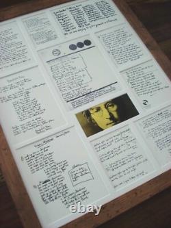 John Lennon Original Handwritten Framed Lyrics Display Montage