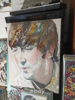 John Lennon Original Oil Painting Beatles Art By Mike Nesloney