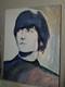 John Lennon Original Oil Painting On Canvas Beatles Art