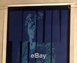 John Lennon Original Vintage Poster Blacklight The Beatles Pin-Up Marsh 1990