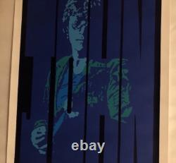 John Lennon Original Vintage Poster Blacklight The Beatles Pin-Up Marsh 1990