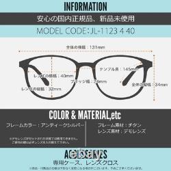 John Lennon Oval Eyeglasses Frame JL-1123-4 ATsilver Titanium 40? 24-145 withCase