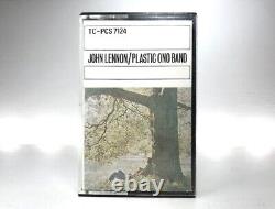 John Lennon PLASTIC ONO BAND Cassette UK 1ST ISSUE 1970 GREEN PAPER LABELS