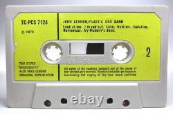 John Lennon PLASTIC ONO BAND Cassette UK 1ST ISSUE 1970 GREEN PAPER LABELS