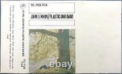 John Lennon PLASTIC ONO BAND Cassette UK 1ST ISSUE 1970 GREEN PAPER LABELS