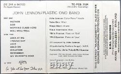 John Lennon PLASTIC ONO BAND Cassette UK 1ST ISSUE 1970 GREEN PAPER LABELS