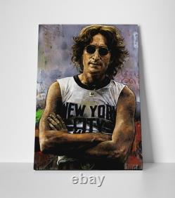 John Lennon Painting Poster or Canvas John Lennon Beatles Wall Art