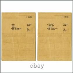 John Lennon & Paul McCartney 1962 German Tax Cards (Germany)