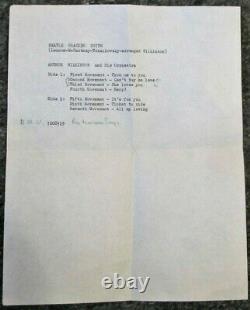 John Lennon Paul McCartney Dick James Demo Promo Acetate Beatles Cracker Suite