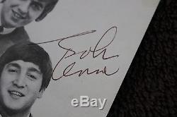 John Lennon & Paul McCartney THE BEATLES Signed 4.5x5.5 Photo AUTO PSA/DNA LOA